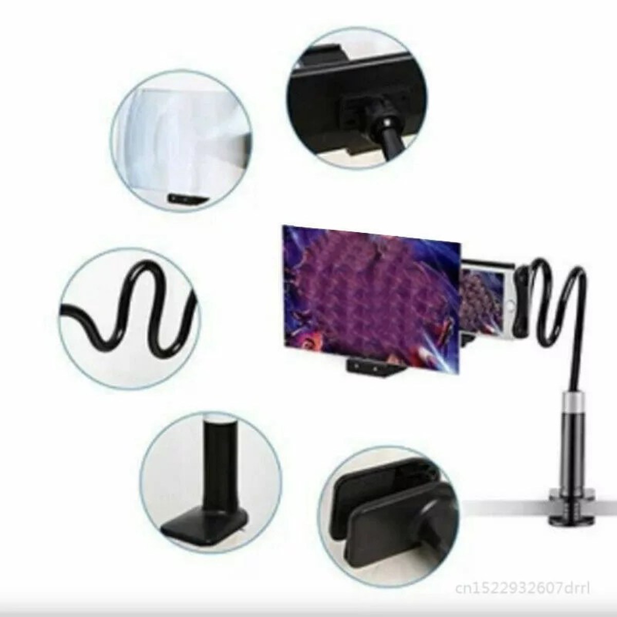 Adjustable Cellphone Holder with Magnifying Capability