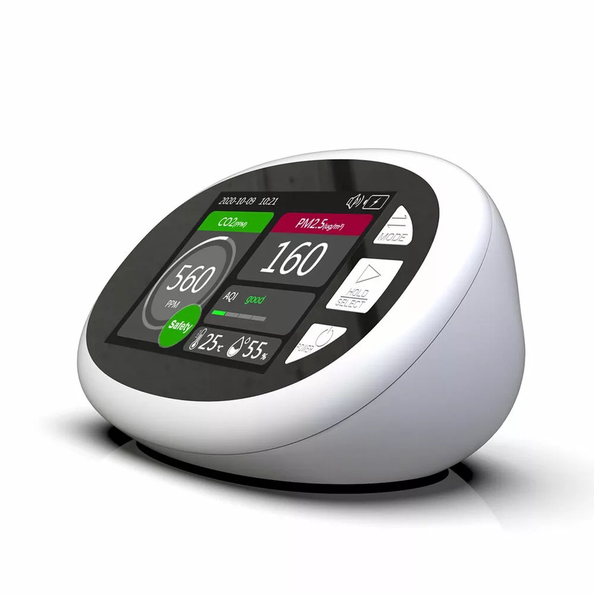 Portable Air Quality Analyzer CO2 PM25 PM10 35 Inch Display