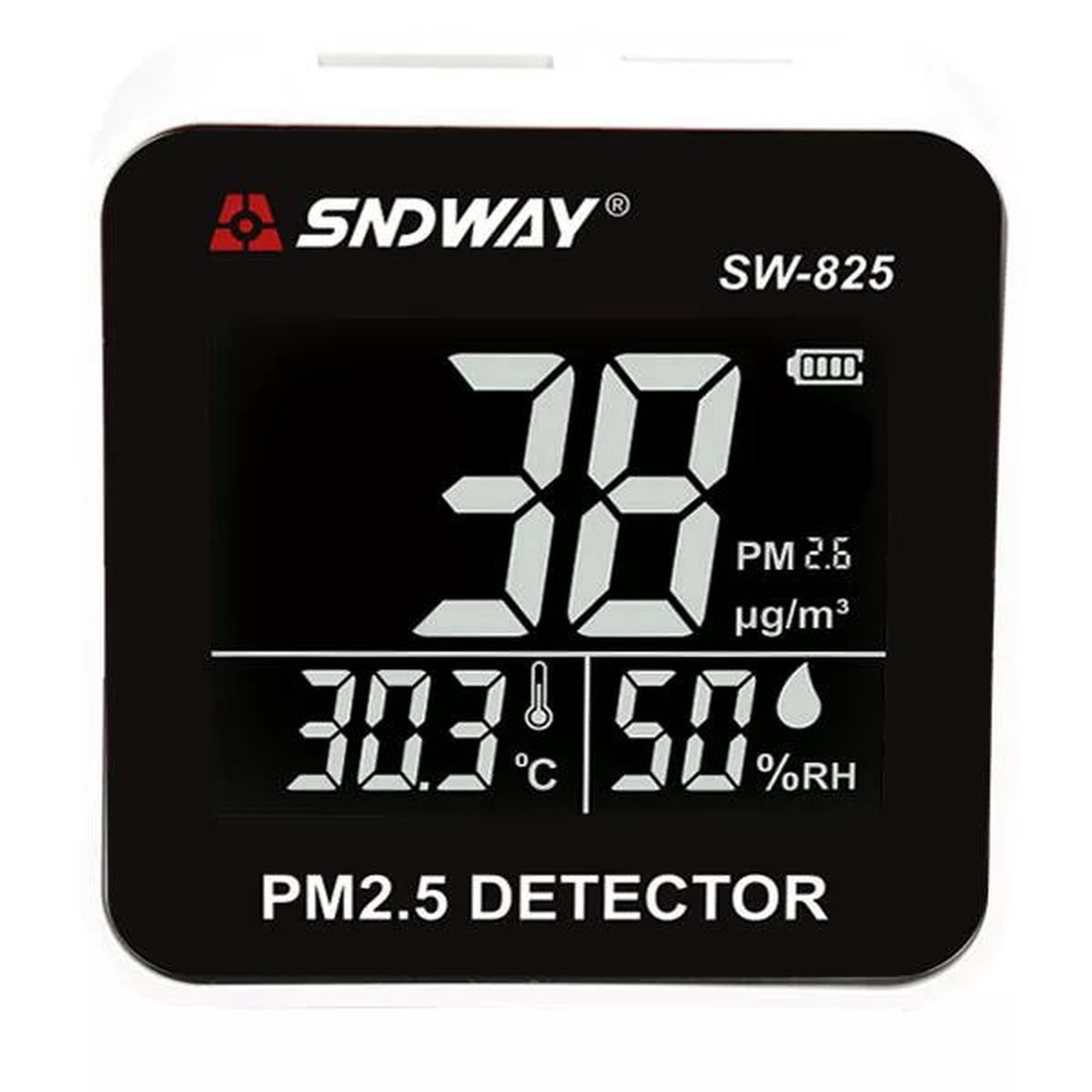 SNDWAY Digital Air Quality Monitor PM25 Gas Detector with Temperature and Humidity