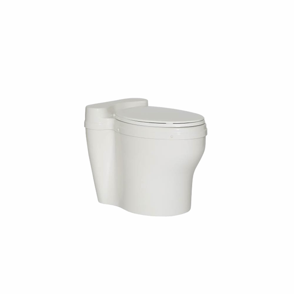 Waterless Elongated Dry Toilet Fixture