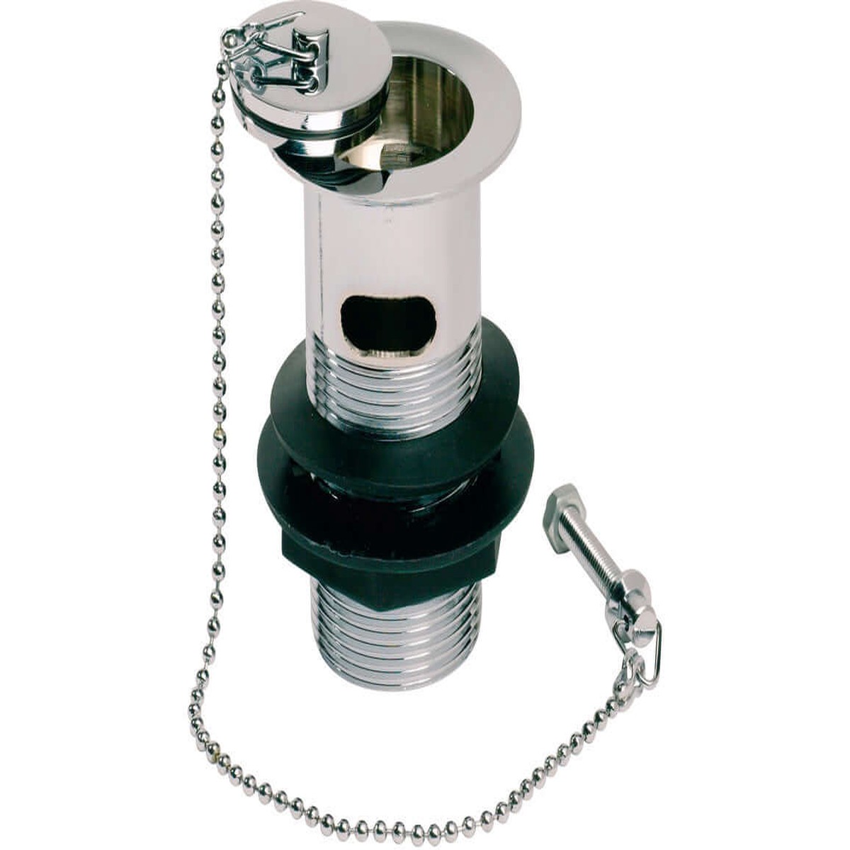 Celeste Slotted Basin Plug Chain Waste - Chrome