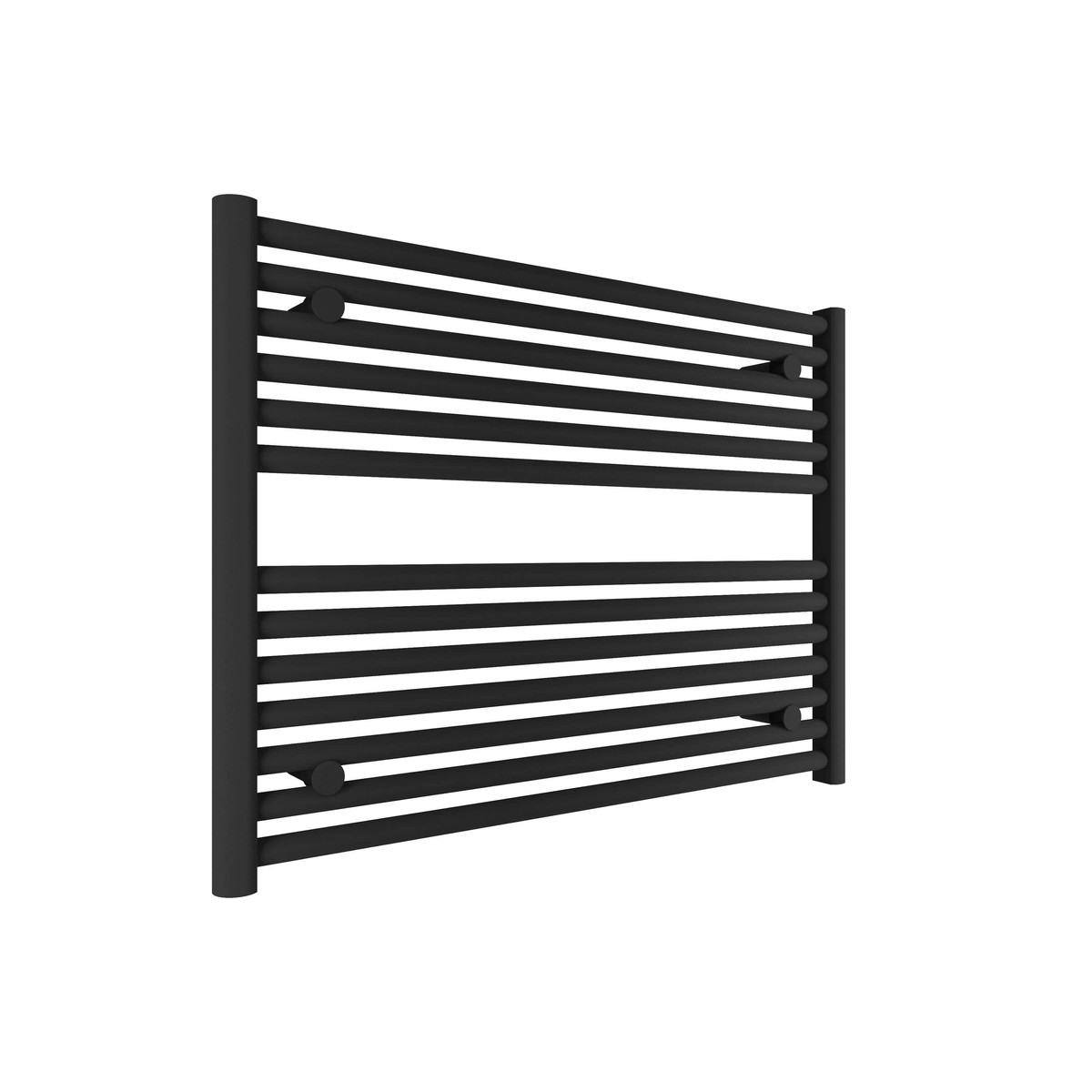 Tissino Hugo2 652Mm(H) X 400Mm(W) Electric Standard Towel Radiator - Matt Black