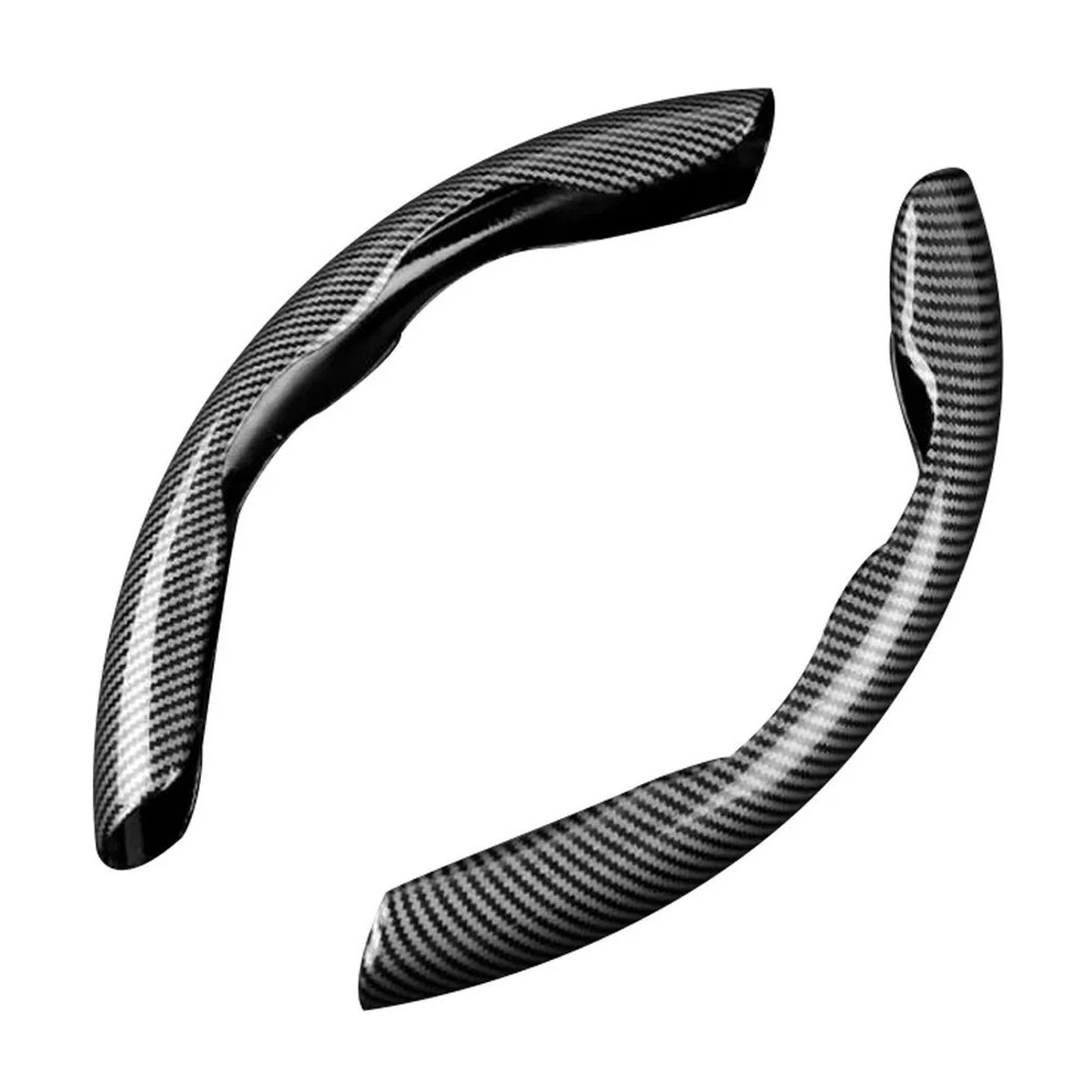 Universal Carbon Fiber Car Steering Wheel Cover for Enhanced Interior Look