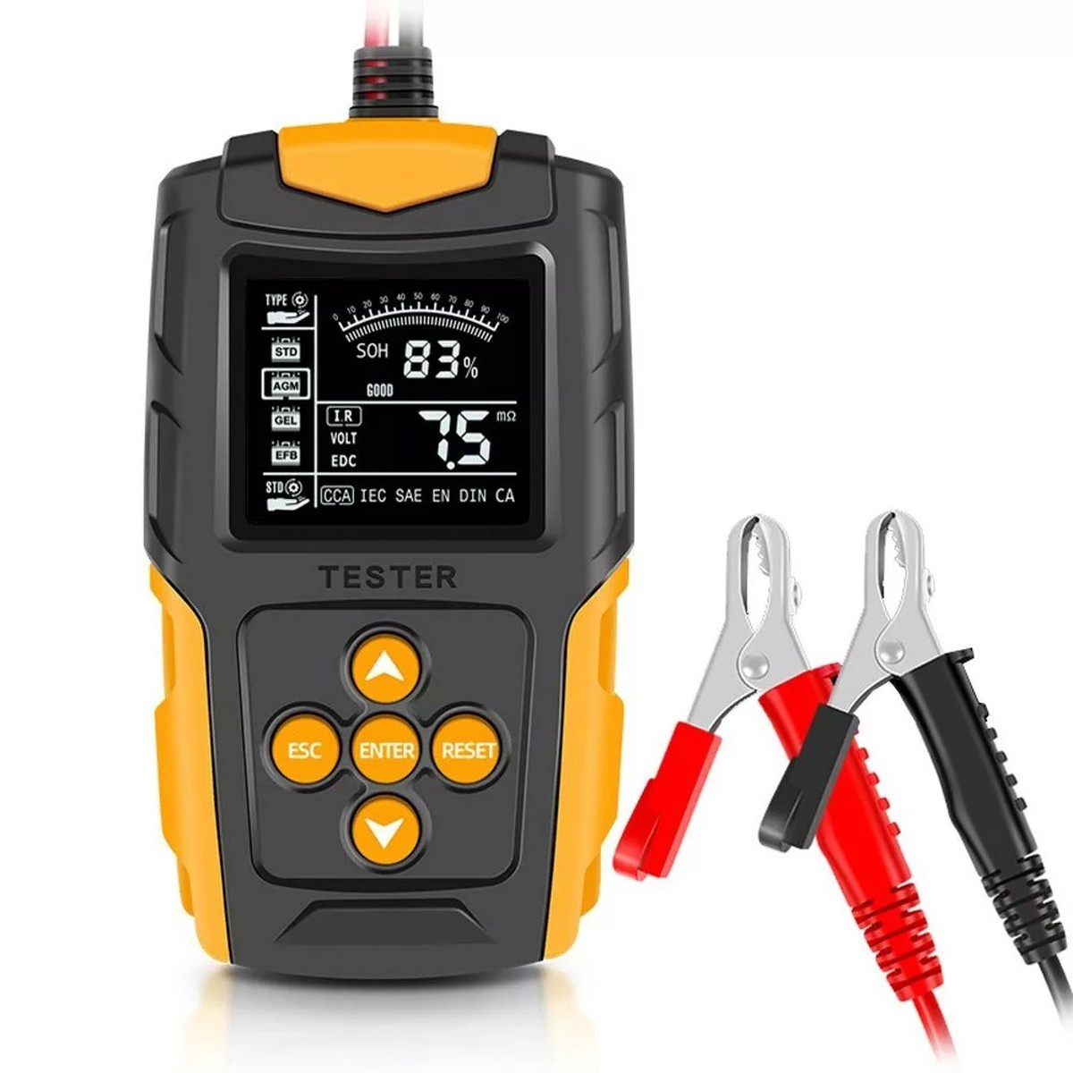 Vehicle Digital Car Battery Tester Analyzer with LCD Display