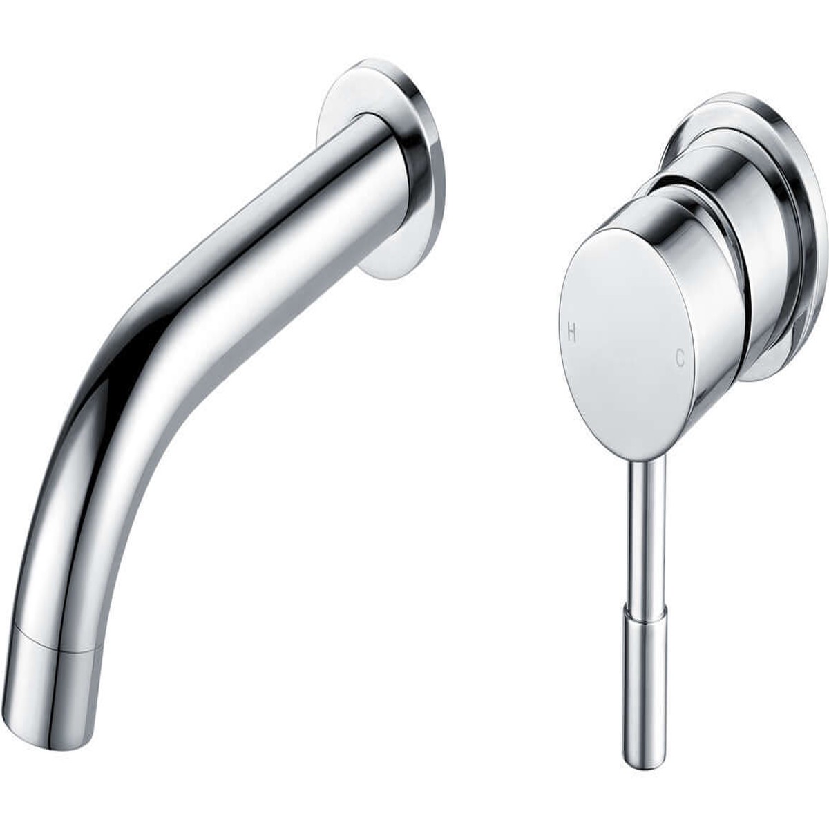 Celeste Baritone Wall Mounted Basin Mixer - Chrome