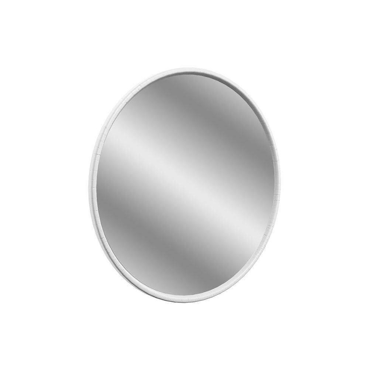 Celeste Luxia 550Mm X 550Mm Round Bathroom Mirror - Satin White Ash