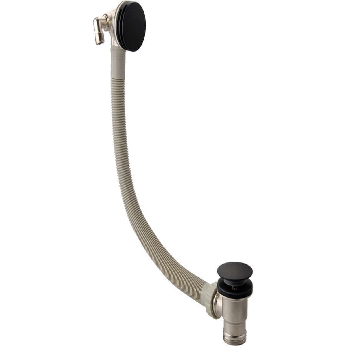 Celeste Overflow Bath Filler - Matt Black