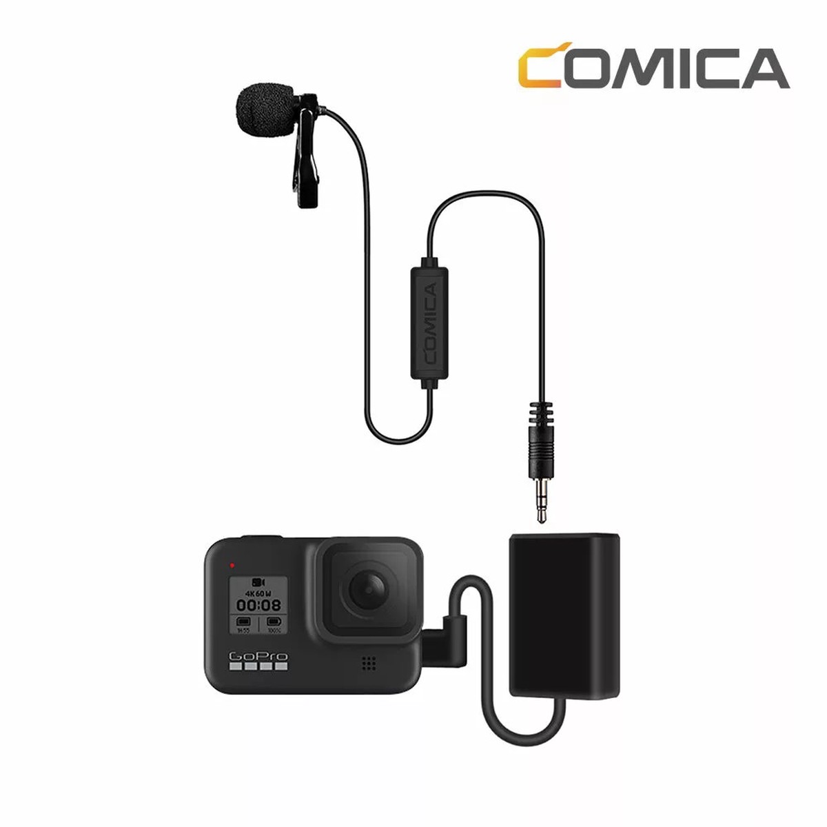 Comica Clip-on Lavalier Microphone 45M Omnidirectional for USB-C Cameras