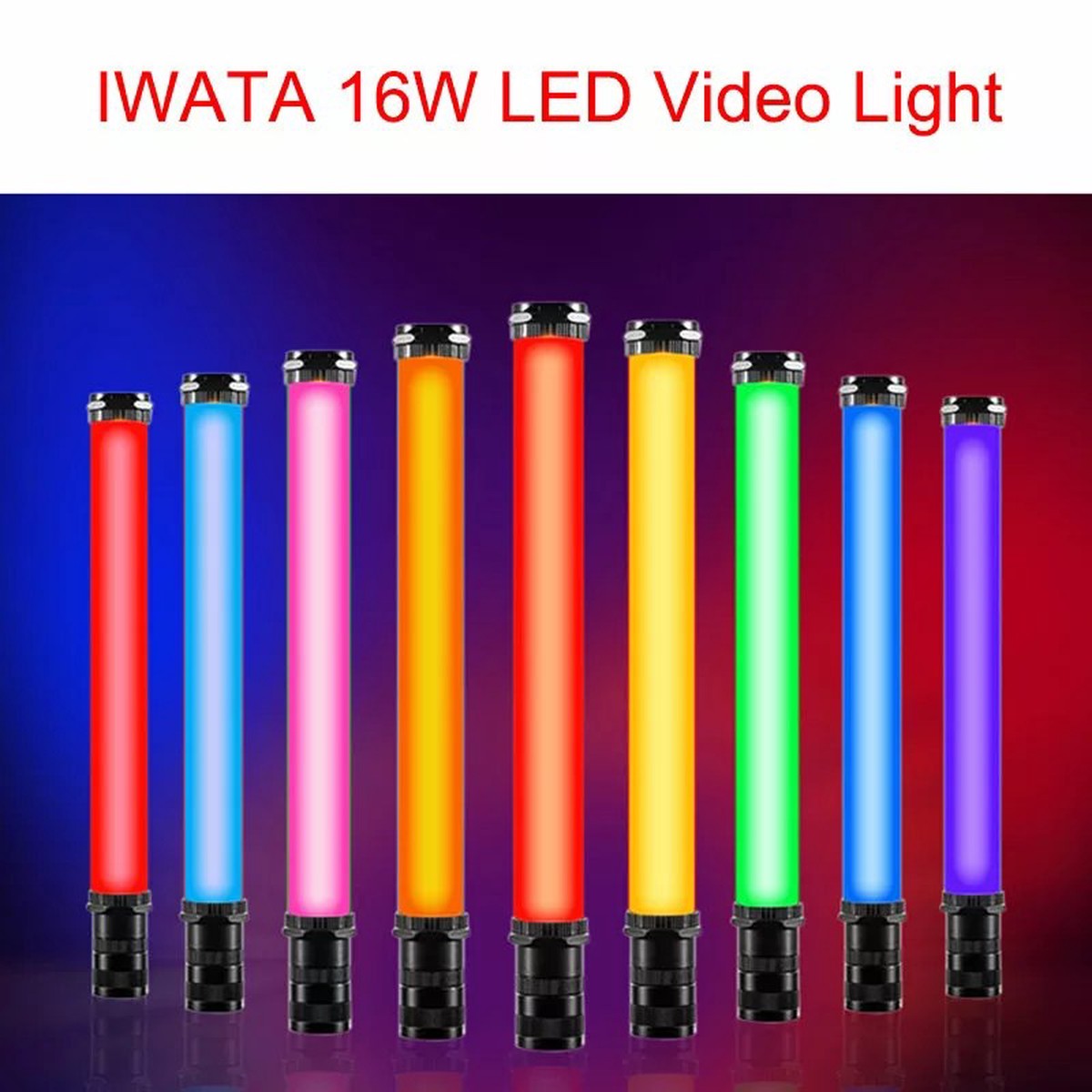 Iwata 16W Master Handheld LED Video Light with Full RGB Color