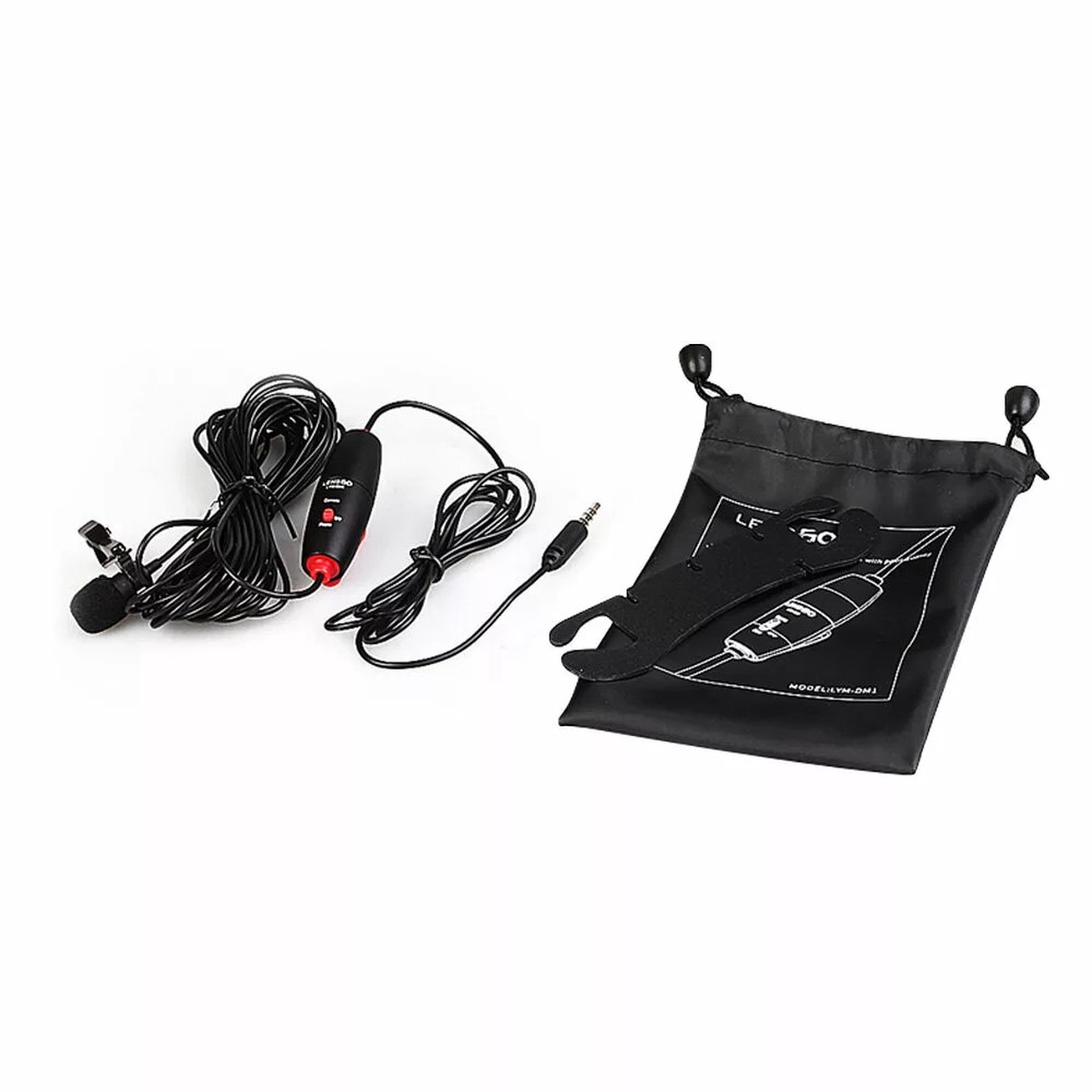 LENSGO Omni-Directional Lavalier Microphone 8211 Ideal for DSLR Cameras Camcorders and Smartphones