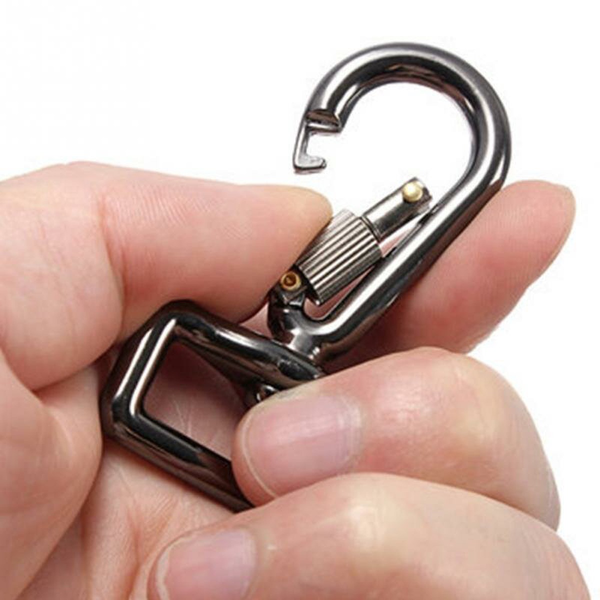 Quick Release Carabiner Zinc Alloy with Screw Lock for DSLR Bag Strap