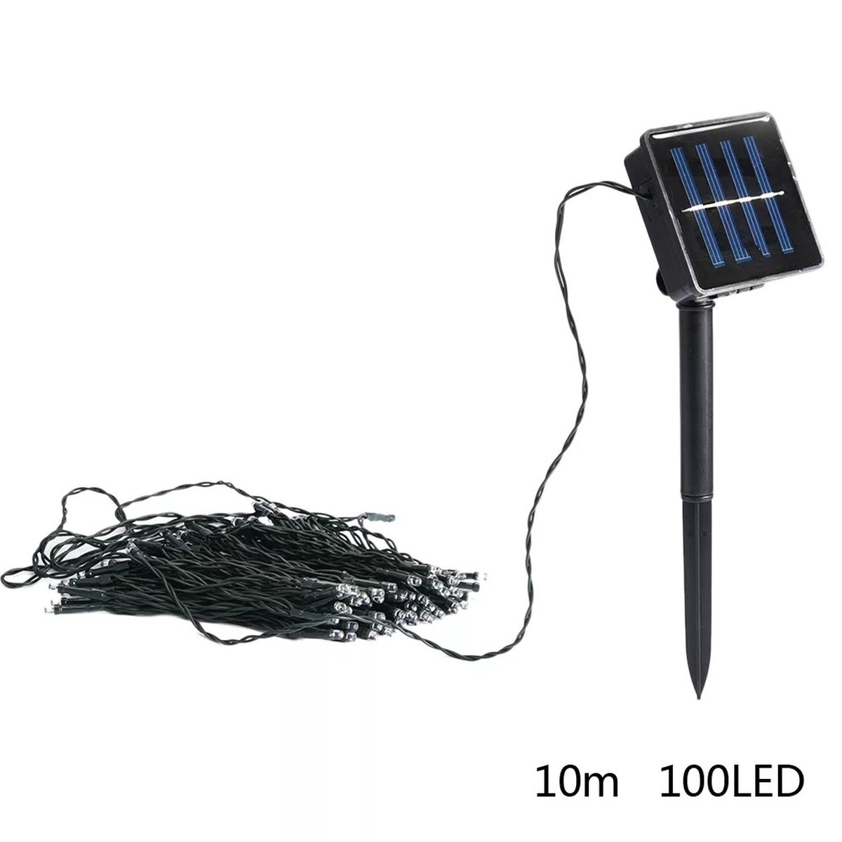 Solar-Powered Outdoor LED String Lights 10m Hanging