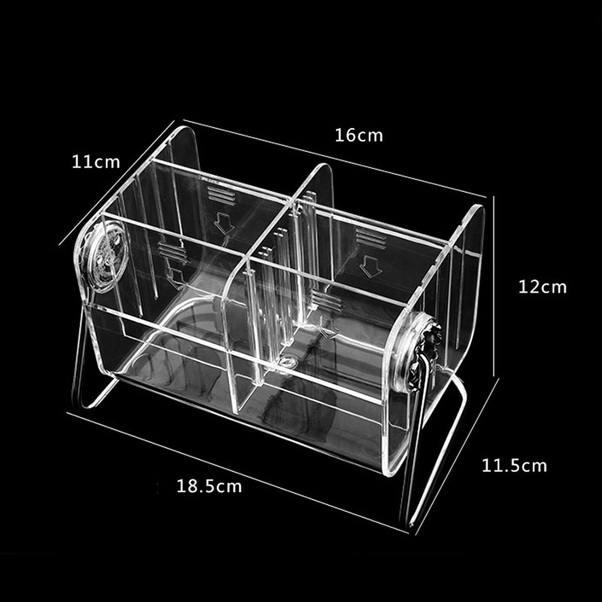 Transparent TV Remote Storage Box Organizer