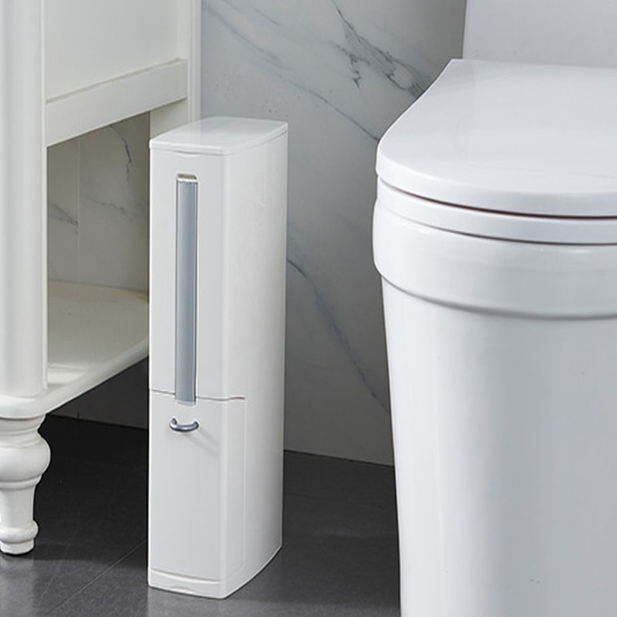 6L Brushed Bathroom Trash Can