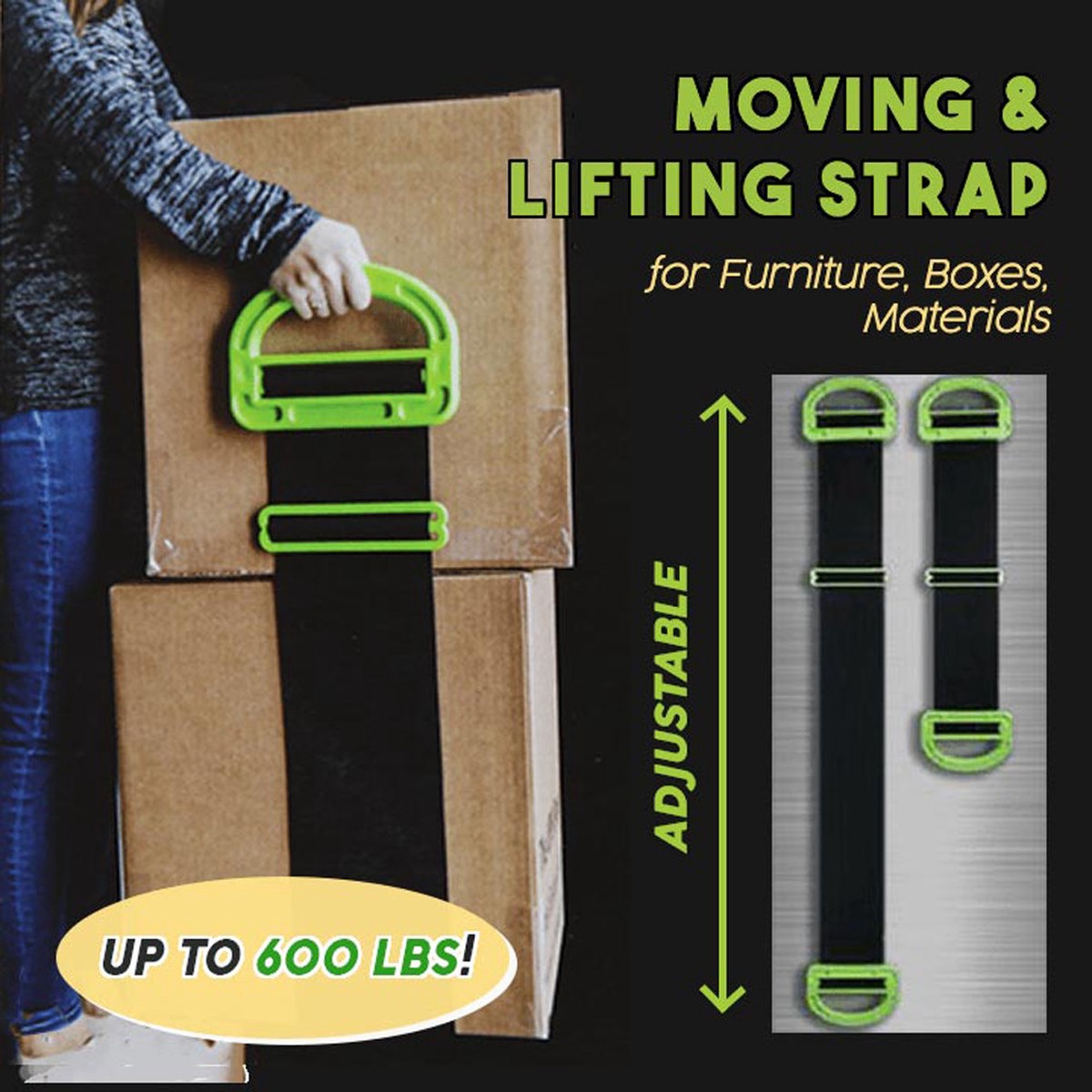 Adjustable Moving Strap Lifter for Efficient 038 Safe Handling