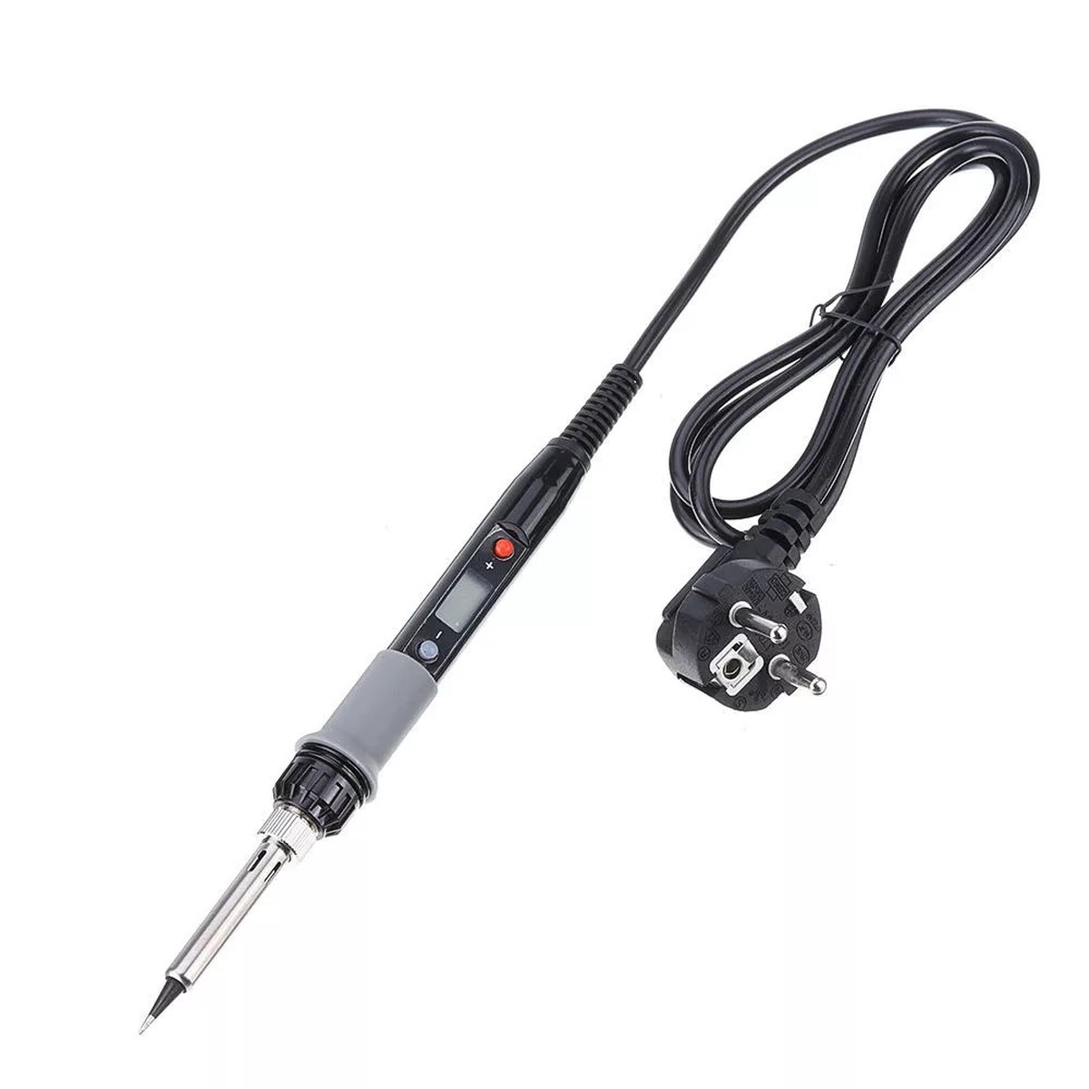 LCD Electric Soldering Iron 80W Adjustable Temperature with 5 Tips 038 Stand