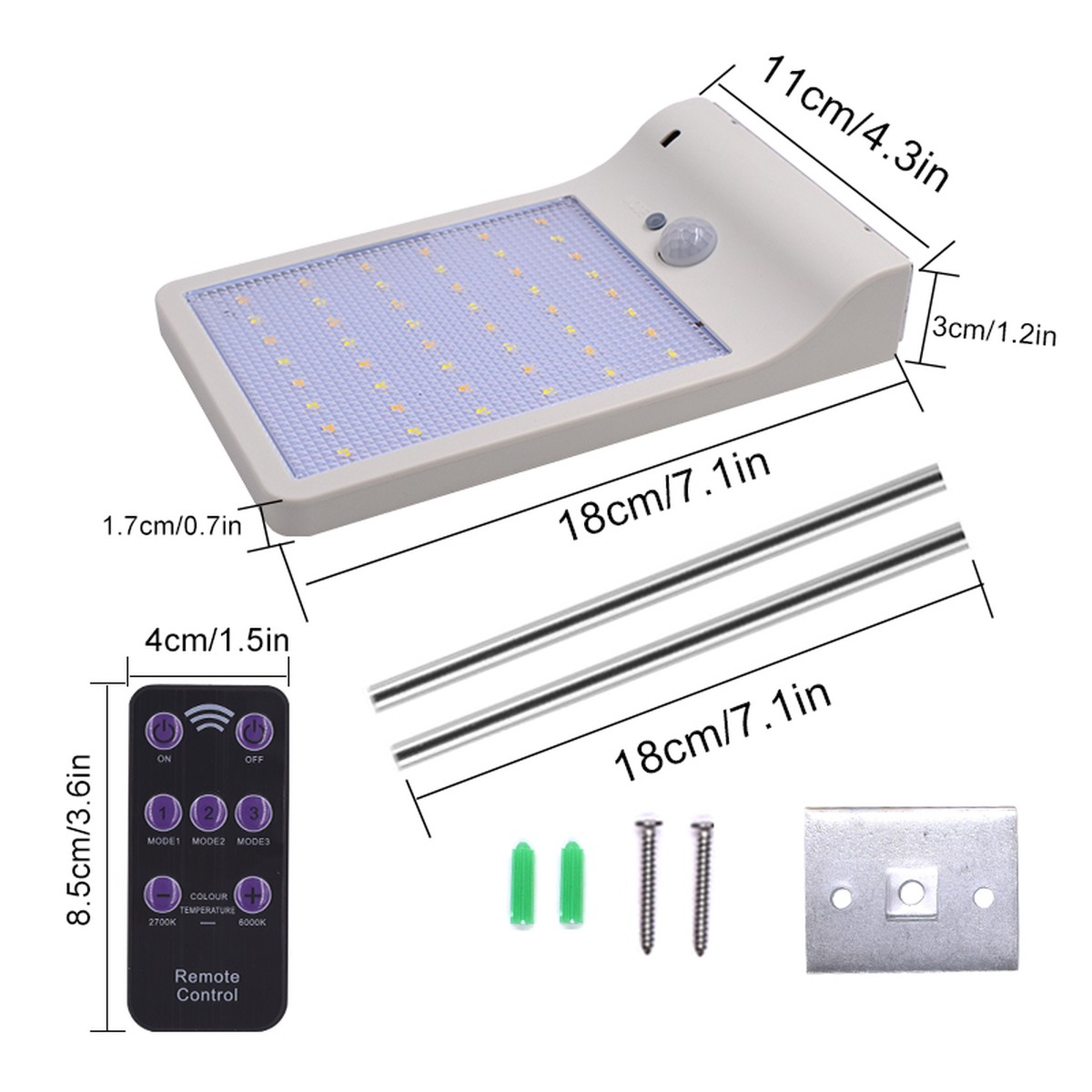 Motion Sensor Solar Security Lamp
