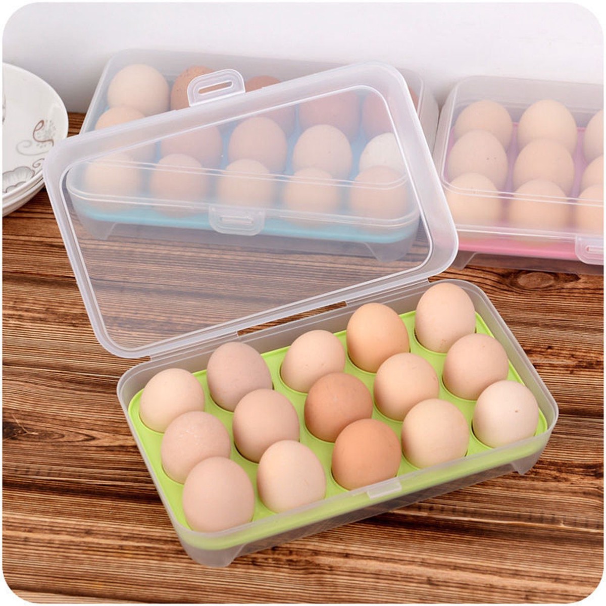 Plastic Egg Storage Container Box