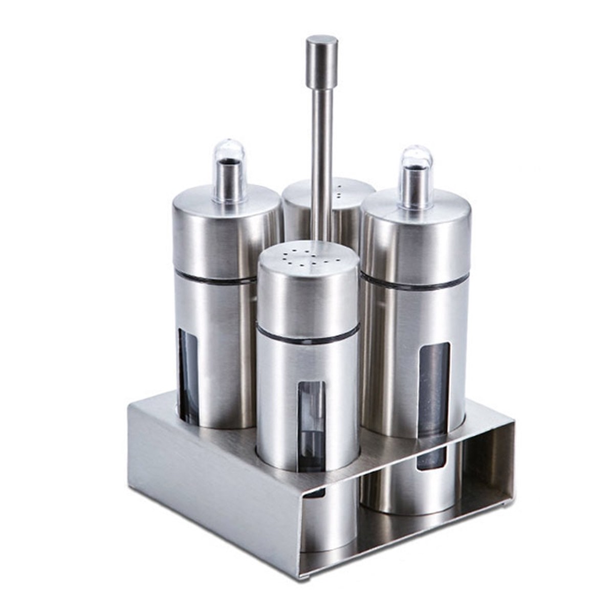 Set of 5 Spice Storage 038 Condiment Jars