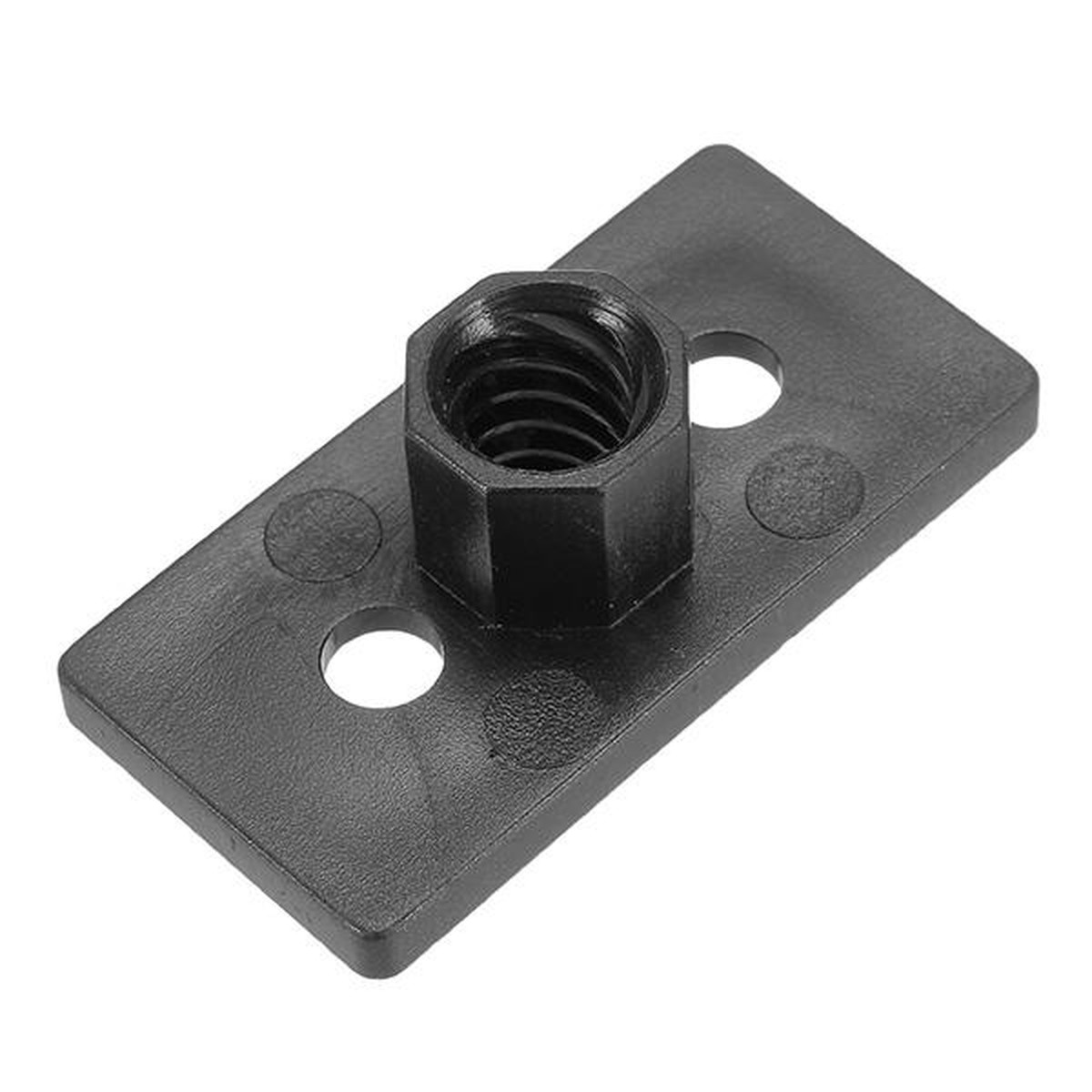 3-Piece Black Nut Plate Set for 3D Printers 8211 T8 2mm Lead and Pitch