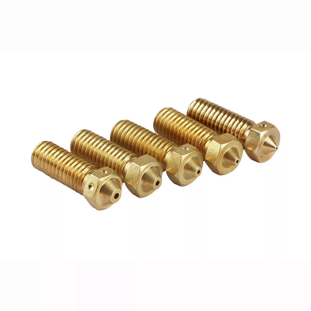 3D Printer Extruder Nozzle Kit 8211 5Pcs V6 Brass Heating Block 175mm Sizes 040608112mm