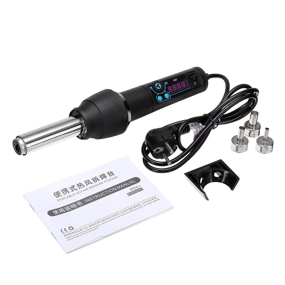 650W Electric Hot Air Gun Adjustable Heat for Perfect Soldering