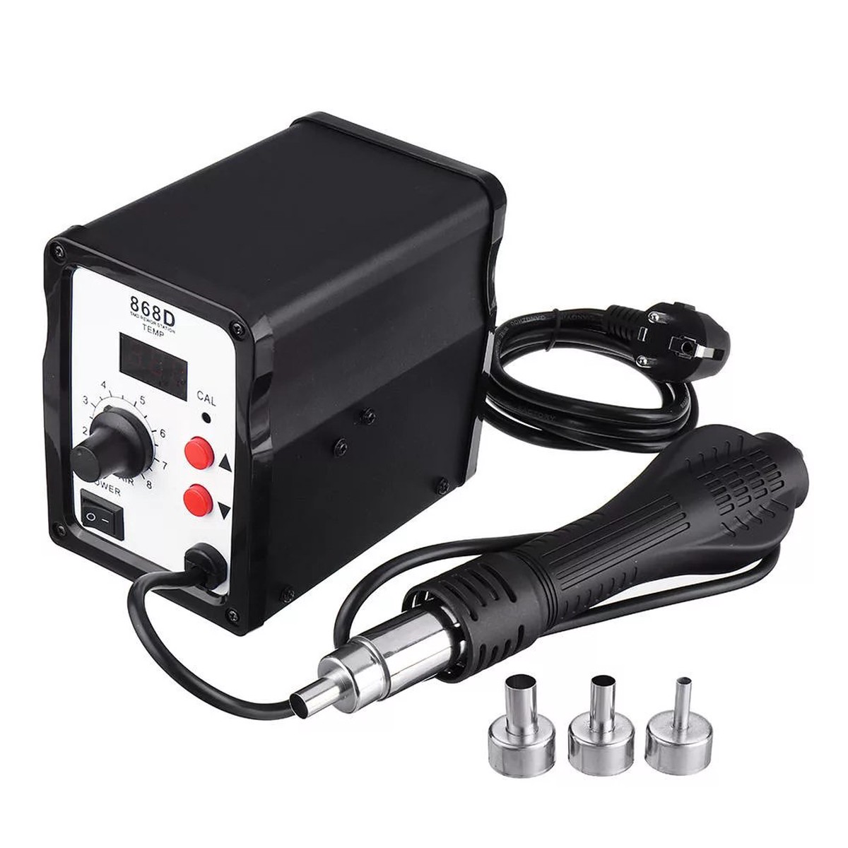 Digital LCD Soldering Iron 868D 220V Rework Station and Welding Repair Set