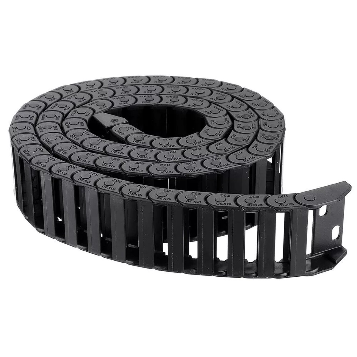 Nylon Plastic Drag Chain 10x30mm L1000mm with End Connectors for 3D PrinterCNC Part