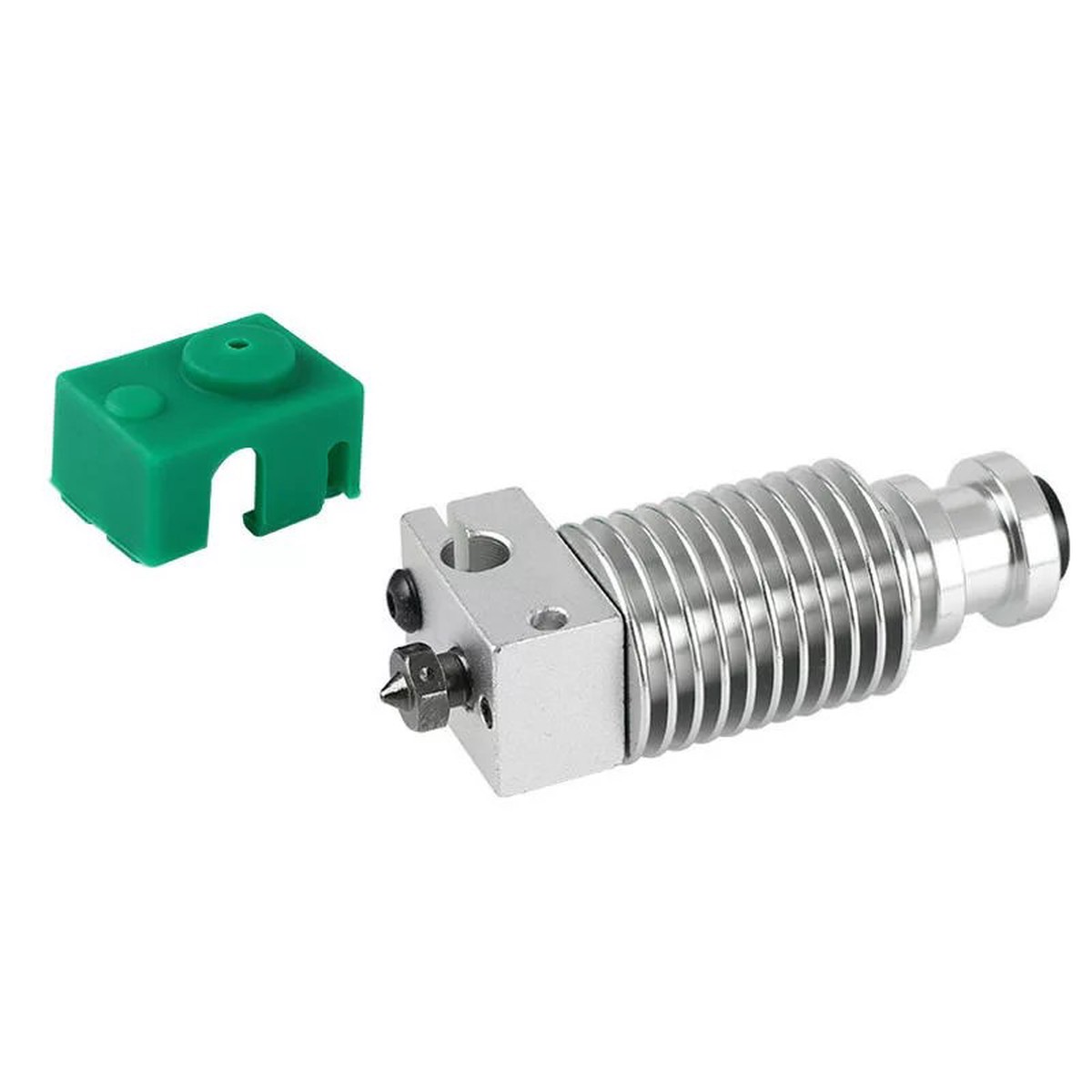 Upgraded V6 Heating Block Extruder Hotend HeatSink Kit with PT100 for 175mm Prusa i3 3D Printer