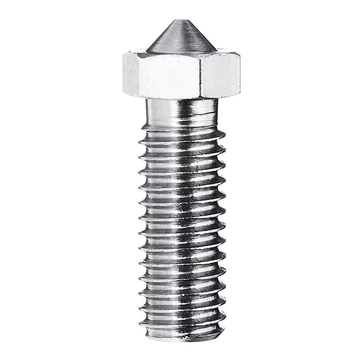 3-Pack 04mm Stainless Steel Extended Volcano Nozzle for 3D Printer Suitable for 175mm Filament