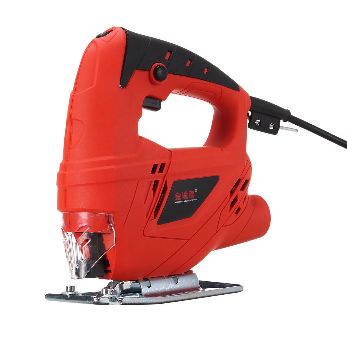 710W Electric Woodworking Jigsaw Includes 10 Saw Blades for Wood Cutting