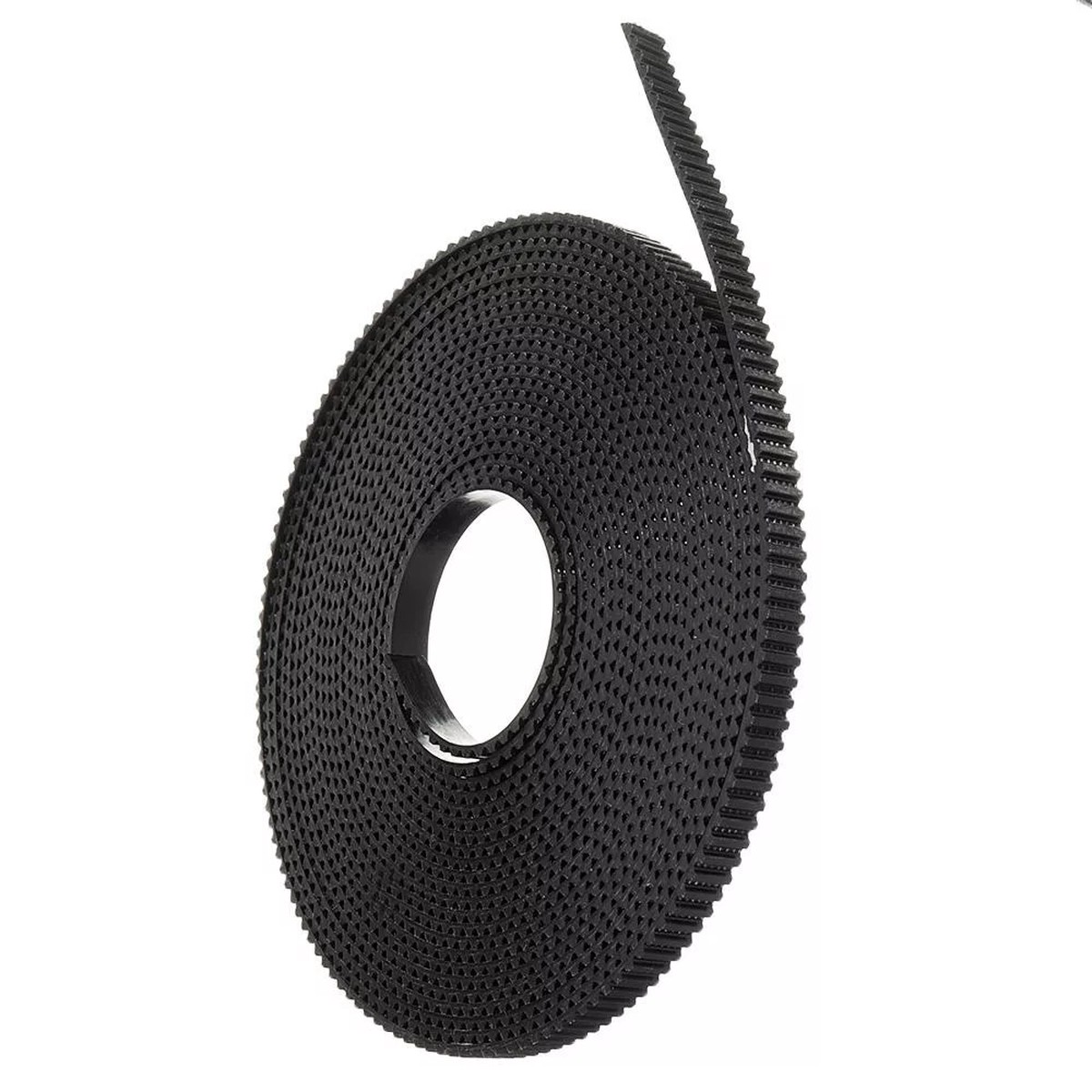 Black T25 PU Timing Belt for 3D Printer 8211 10mm Width 5M Length 10 Rolls Synchronous Transmission Belts