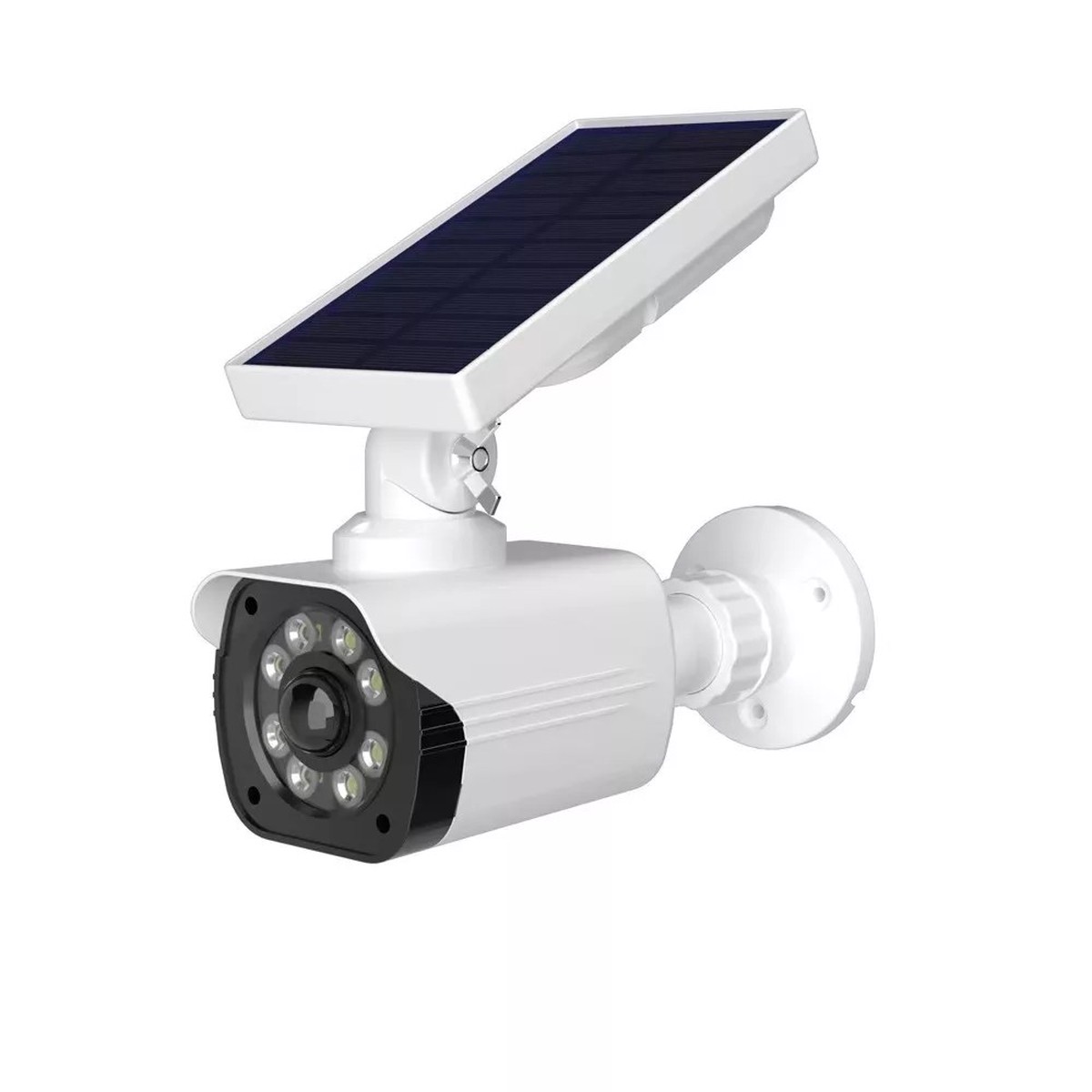 Solar Powered LED Motion Sensor Security Light (Realistic Dummy Camera Design)
