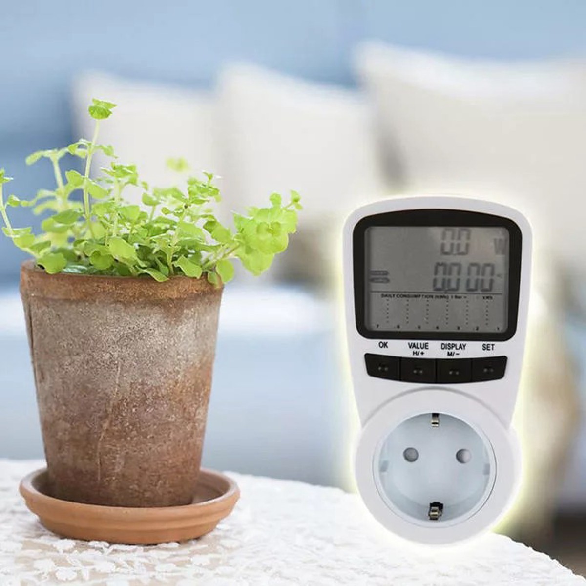 TS-1500 Professional Digital LCD Power Meter 8211 Monitors Voltage Wattage Current