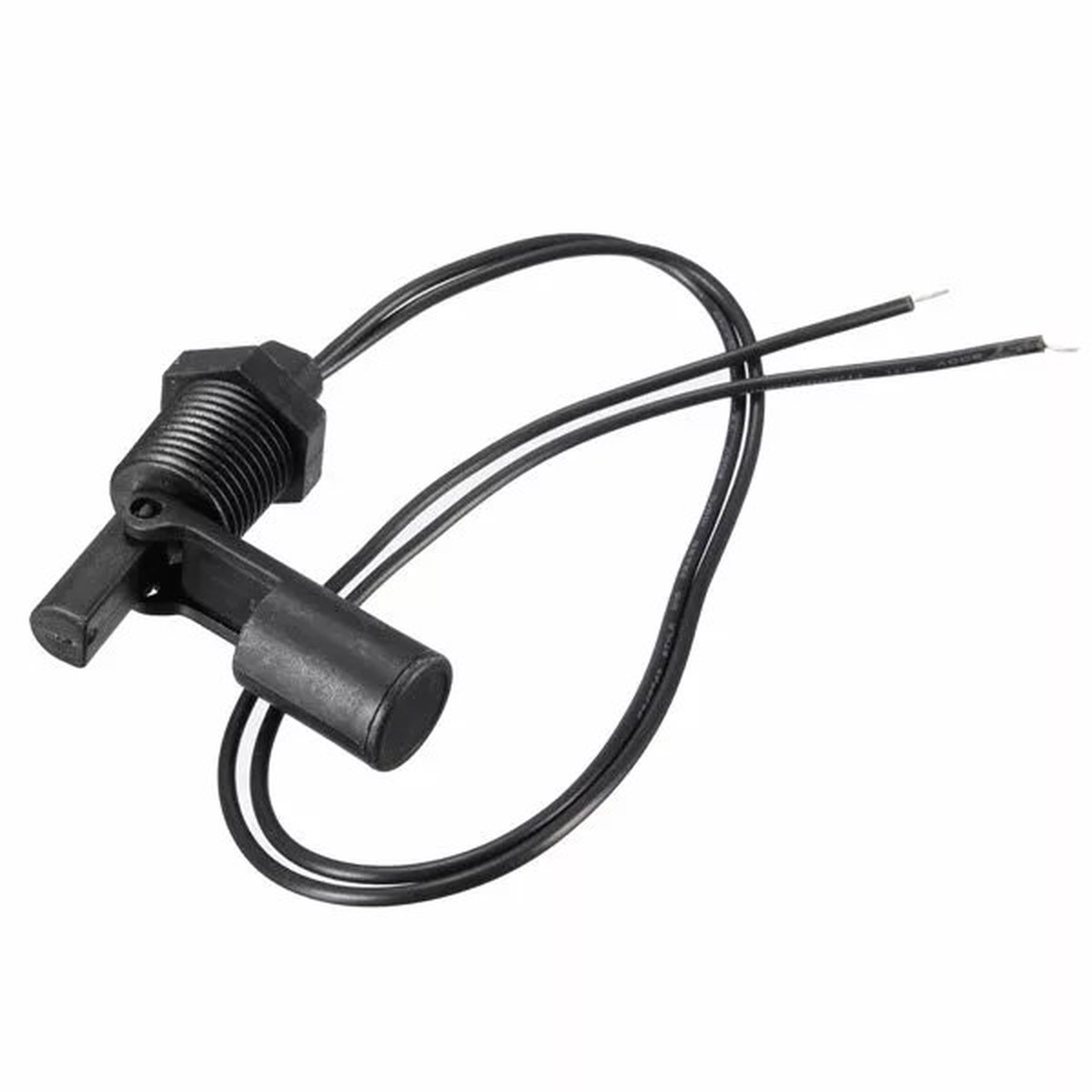 Black Side-Mount Float Switch for Water Level Sensing