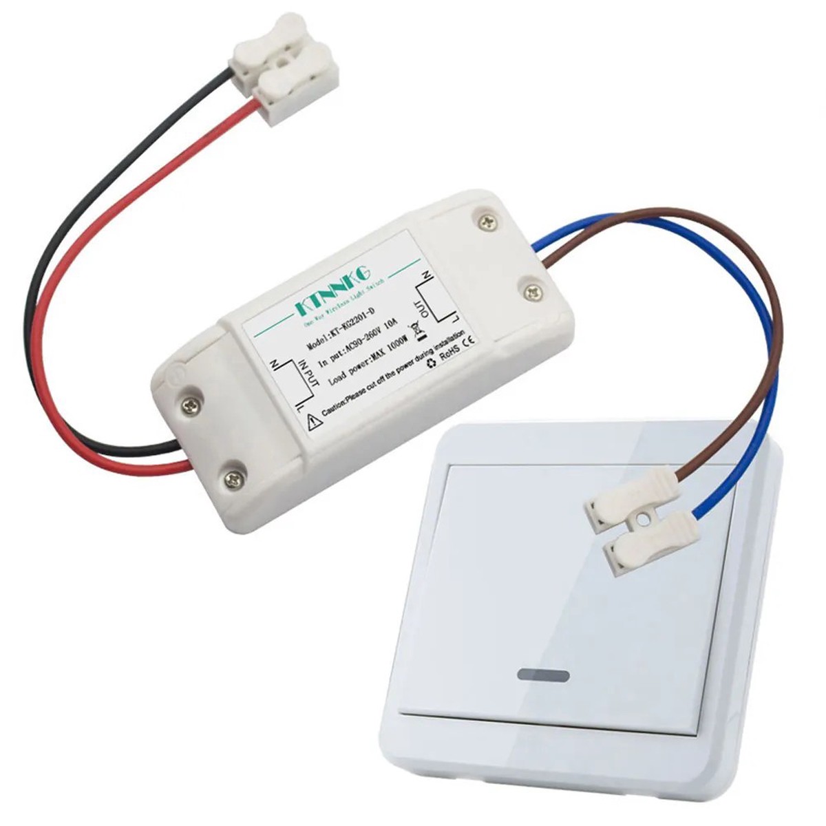 KTNNKG Wireless Light Switch Kit with Universal Remote Control