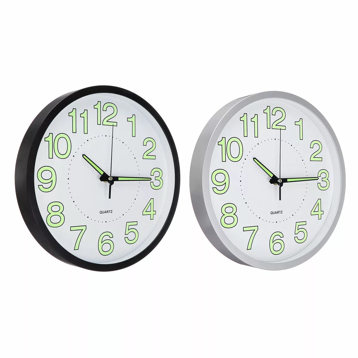 Luminous 128221 Wall Clock 8211 Silent Quartz Glows in Dark for Home Use