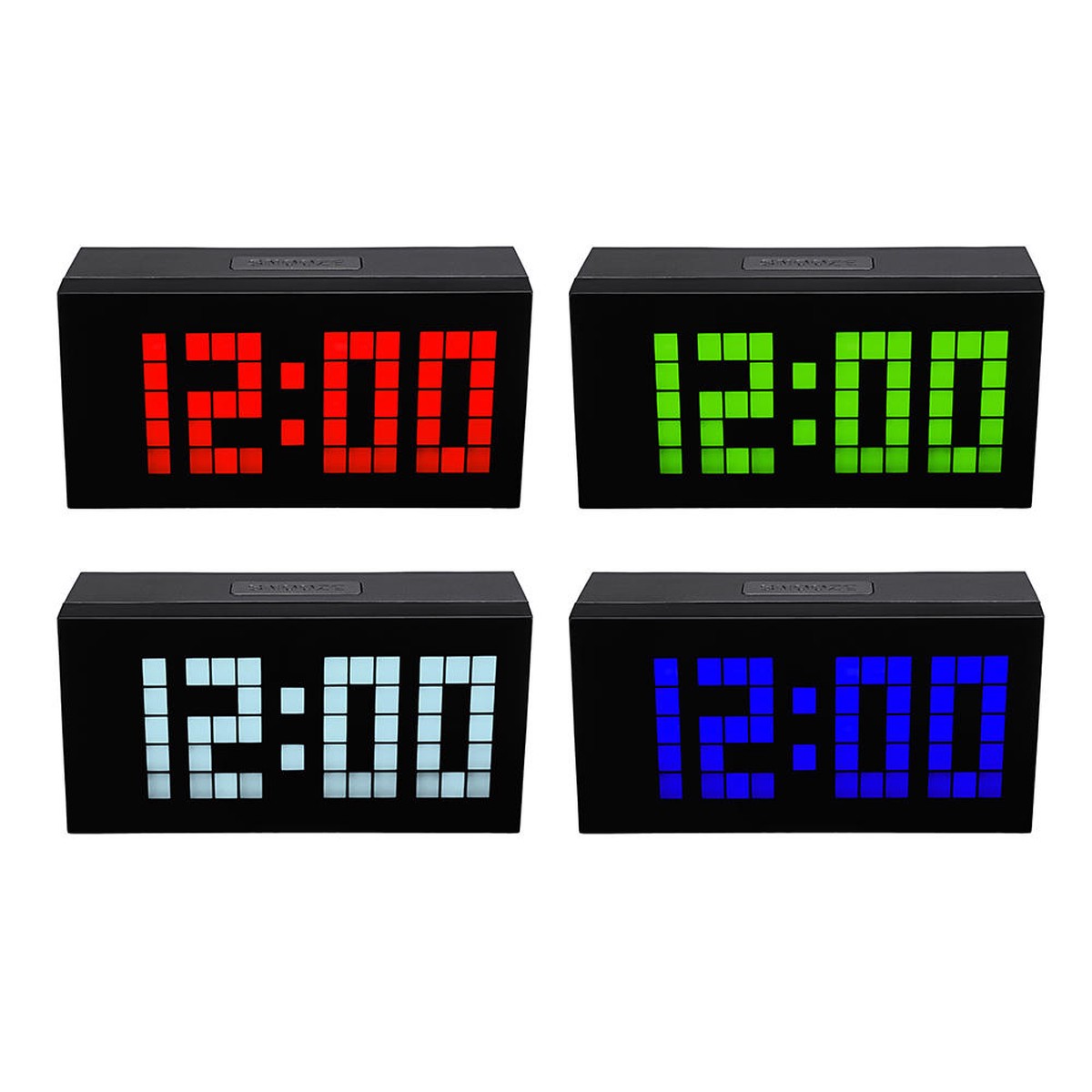 Modern Digital Alarm Clock with Large Display Snooze and Countdown