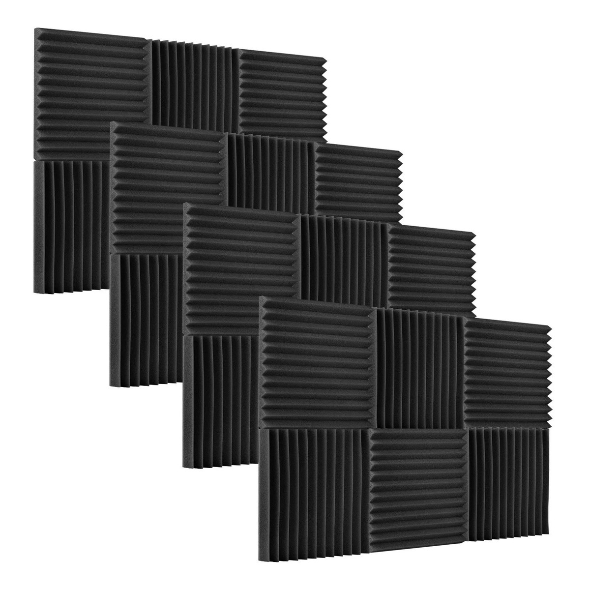 Studio Acoustic Foam Panels 24-Pack Soundproof Insulation Sponge