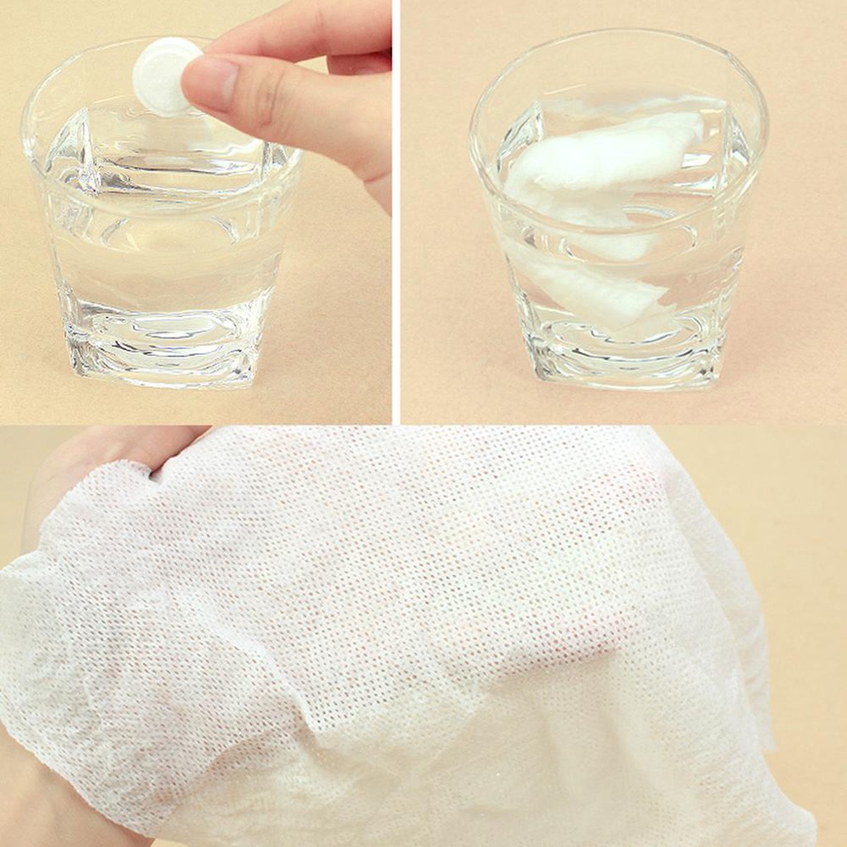 Disposable Compressed Face Towel for Single-Use Hygiene