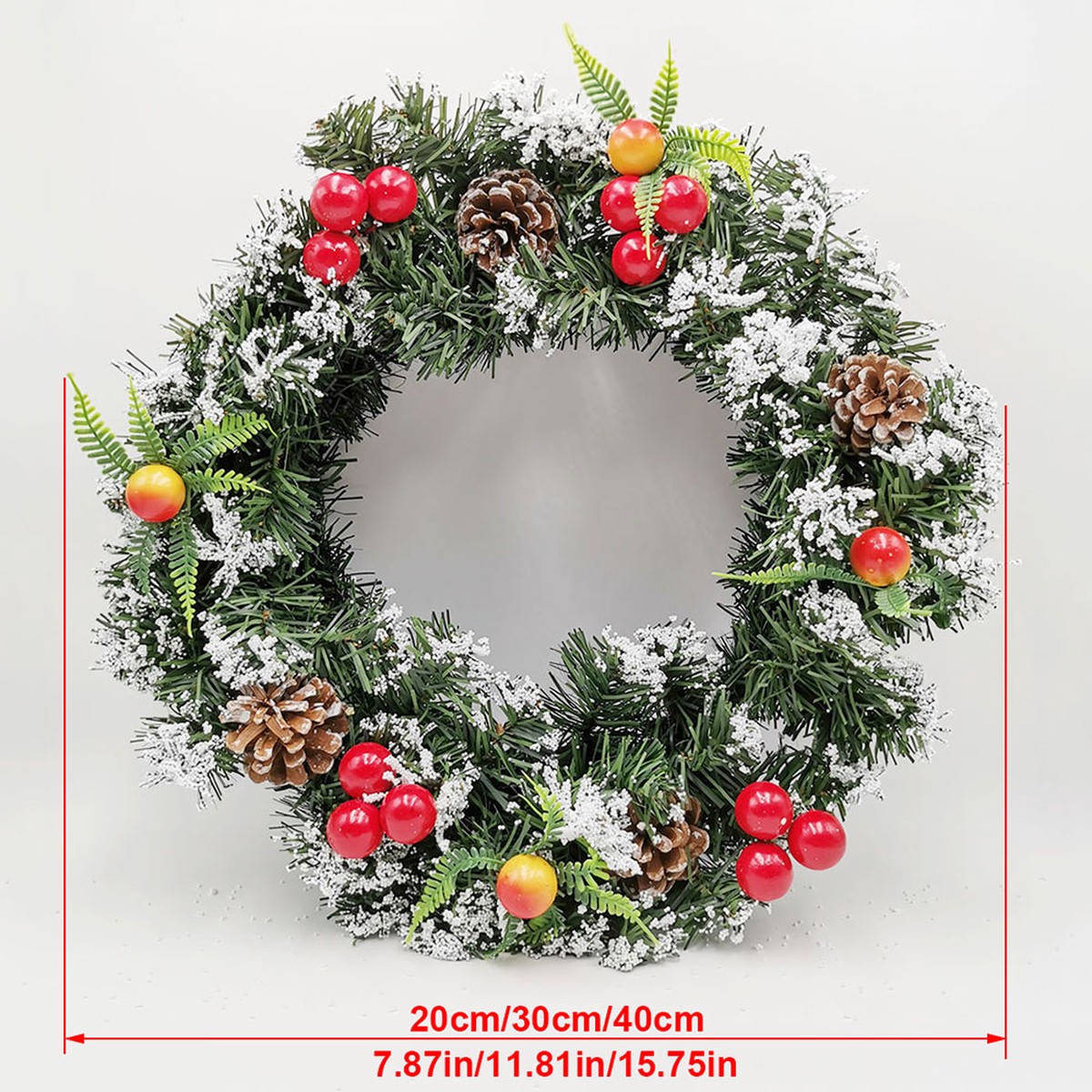 Holiday Christmas Door Wreath 8211 Festive Seasonal Decor