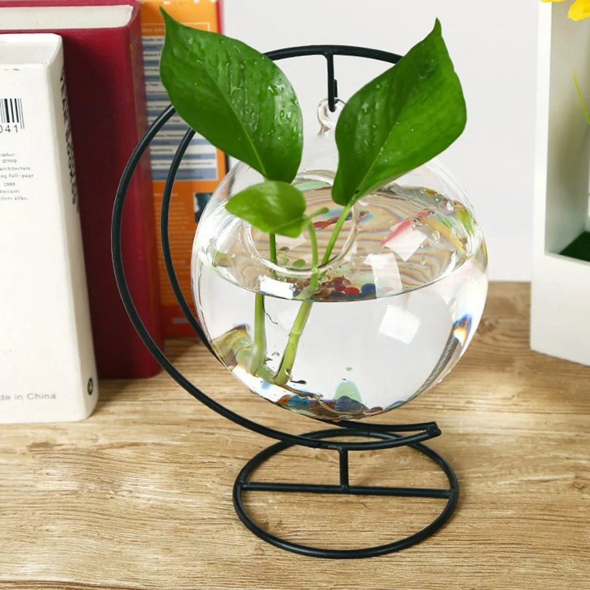 Stunning Hanging Glass Vase Ideal for Fish Bowl Flowers 038 Home Decoration