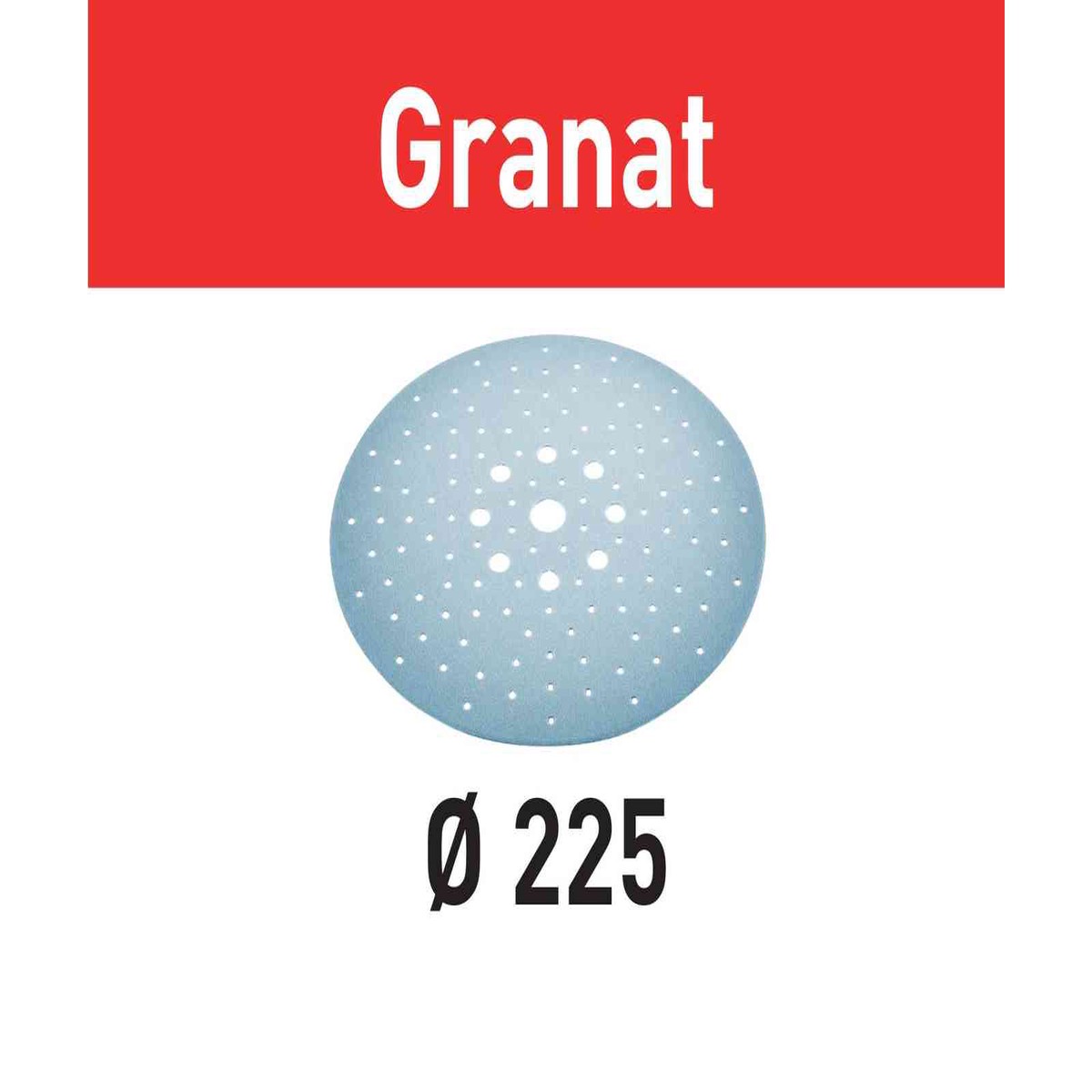 Slippapper Granat D225 P80 GR25