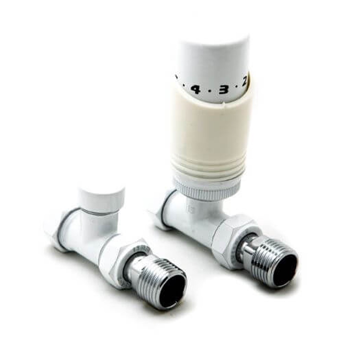 Reina Modal Straight Trv W Lockshield - White