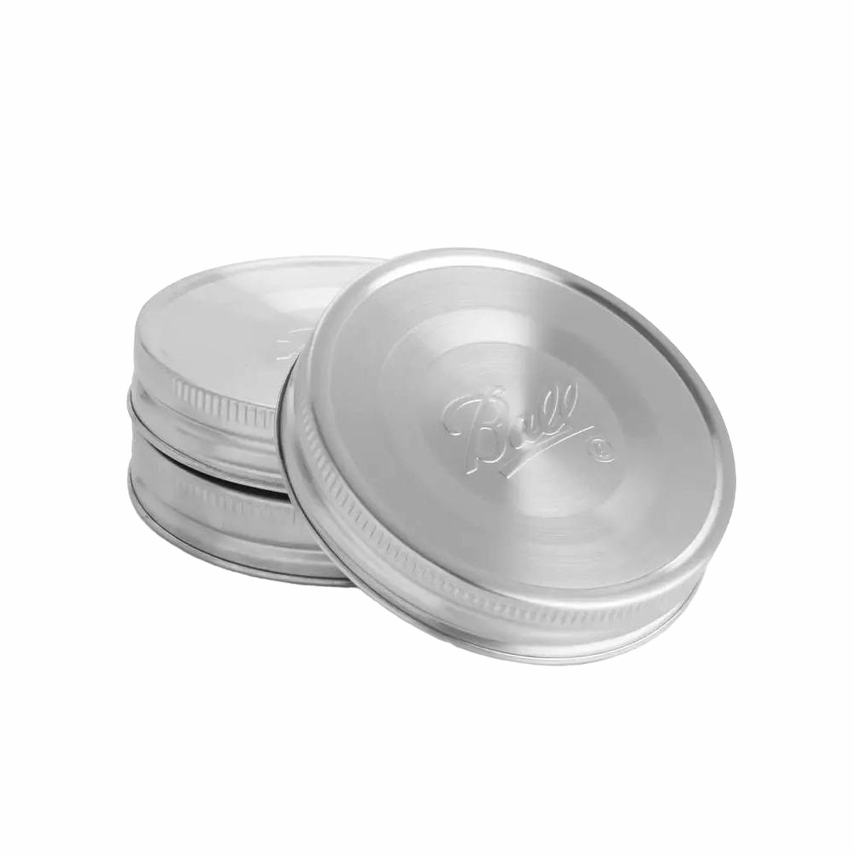 Ball Stainless Steel Jar Storage Lids - Wide Mouth (3)