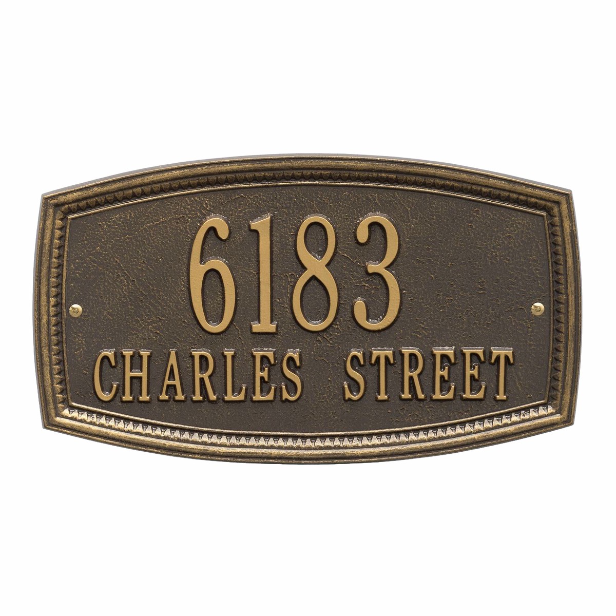 Whitehall Croswell Custom Wall Plaque - Bronze 2-Line