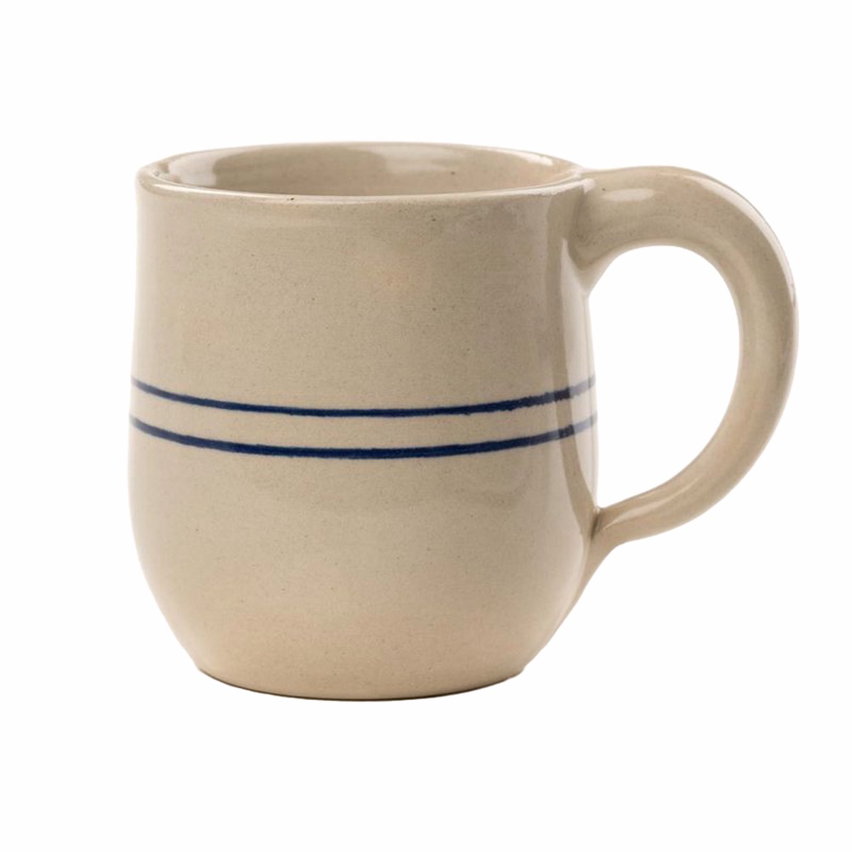 Heritage Blue Stripe Stoneware Round Mug
