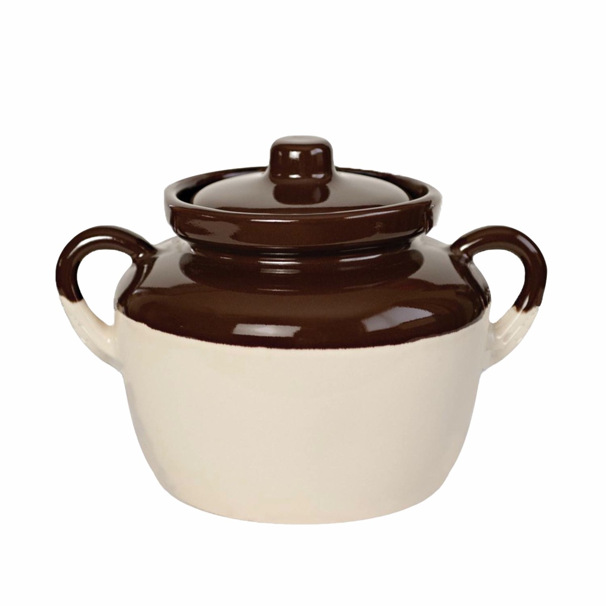 Stoneware Bean Pot - 2 Qt - Usa Made
