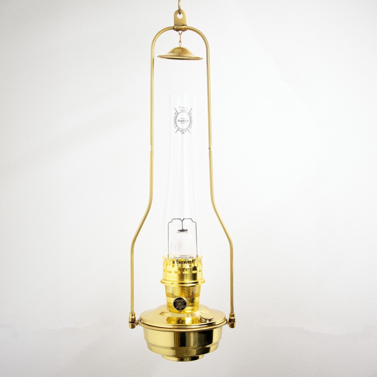 Aladdin Brass Hanging Oil Lamp HangingLampOnly