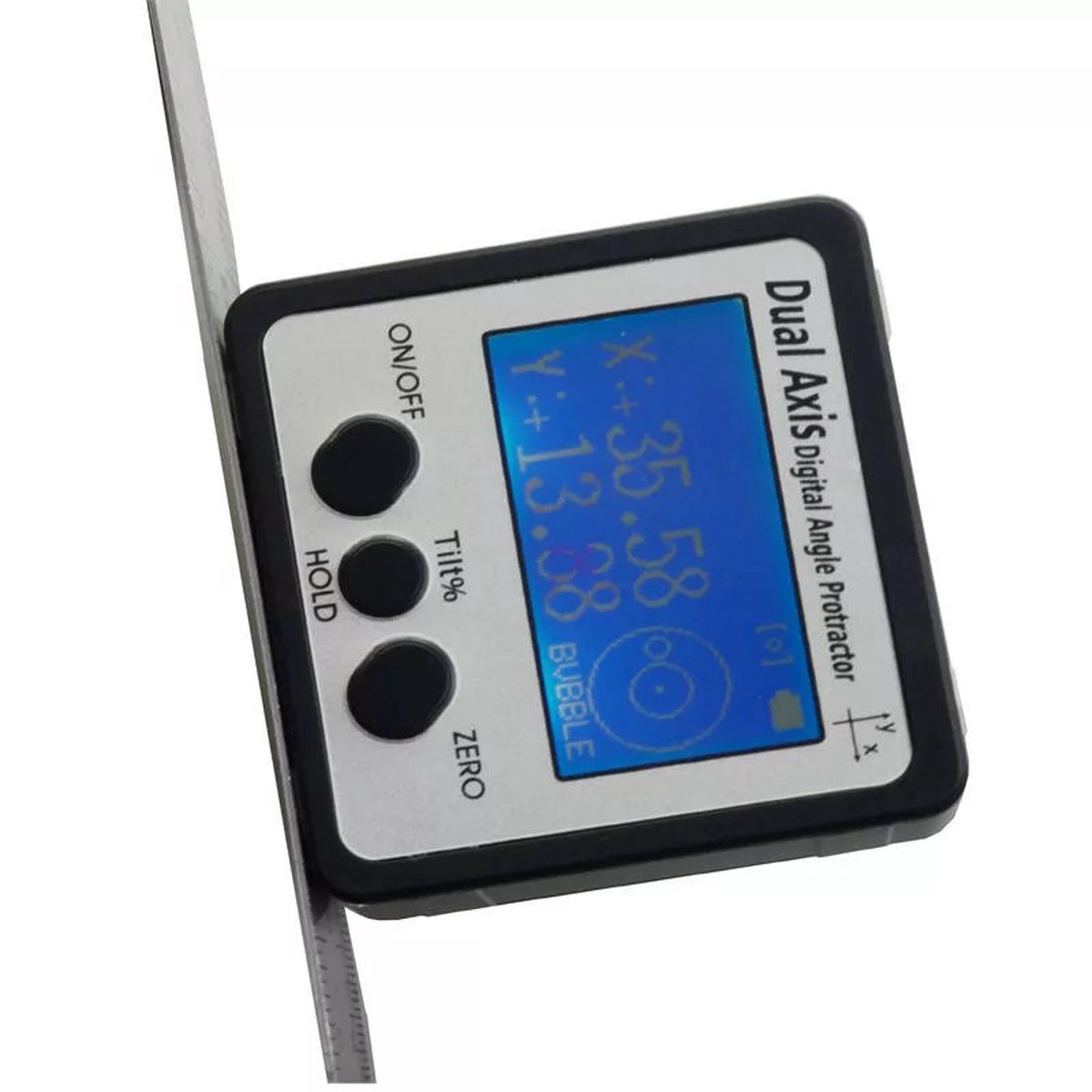 Mini Digital Angle Gauge Dual Axis 360 Degree Protractor Water-Resistant Magnetic Base